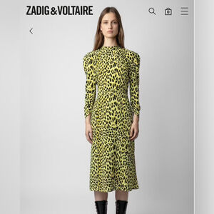 Zadig & Voltaire Racyl Leopard SilkDress